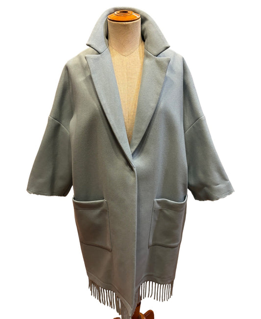 SEMICOUTURE - Cappotto con frange