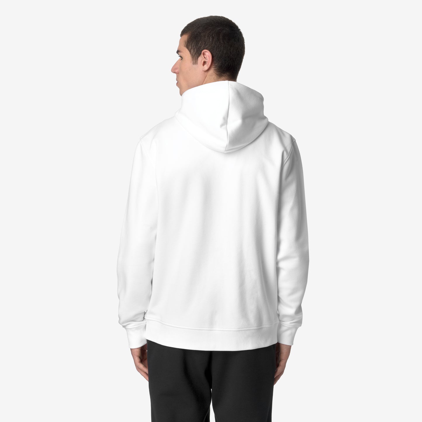 K-Way Felpa con Zip Le Vrai Arroux Hv Poly Co Unisex Bianco