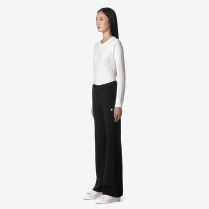 K-Way Pantalone in Interlock Janinne Light Spacer Donna Nero