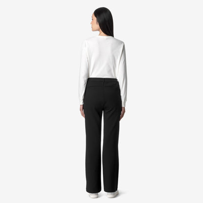 K-Way Pantalone in Interlock Janinne Light Spacer Donna Nero