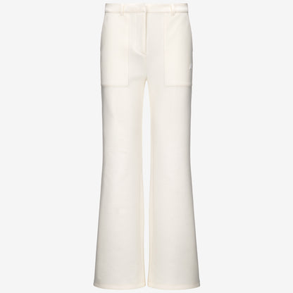 K-Way Pantalone in Interlock Janinne Light Spacer Donna White Gardenia