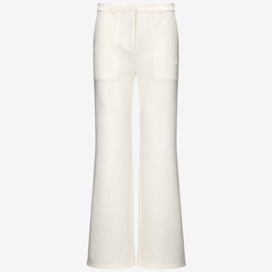 K-Way Pantalone in Interlock Janinne Light Spacer Donna White Gardenia