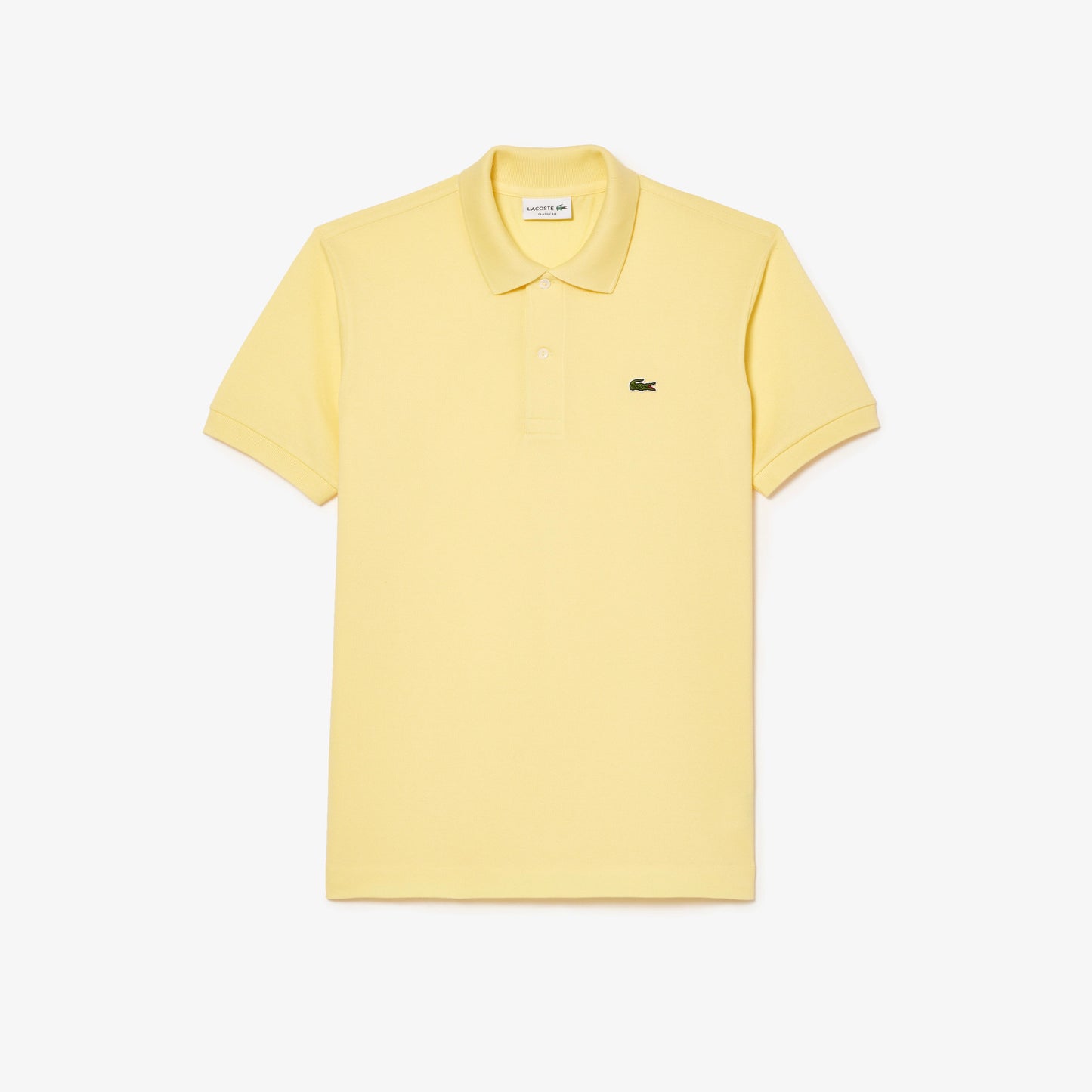 Lacoste Polo Manica Corta in Cotone L 12.12 Uomo Giallo