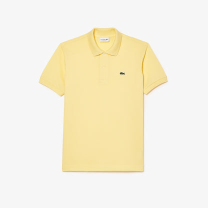 Lacoste Polo Manica Corta in Cotone L 12.12 Uomo Giallo