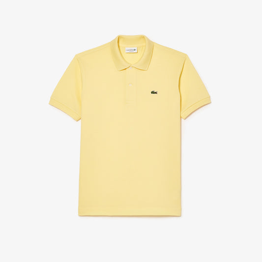 Lacoste Polo Manica Corta in Cotone L 12.12 Uomo Giallo