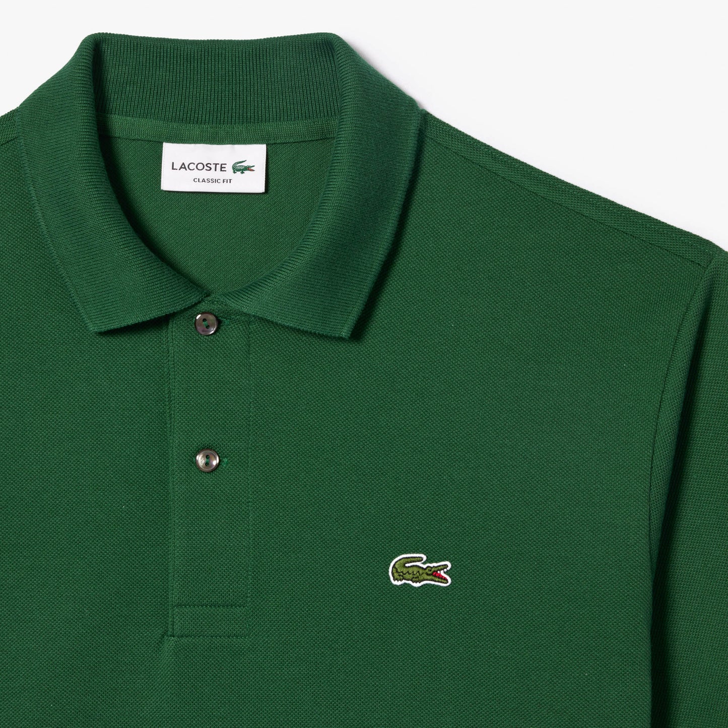 Lacoste Polo Manica Corta in Cotone L 12.12 Uomo Verde