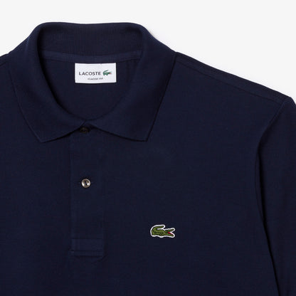 Lacoste Polo Manica Corta in Cotone L 12.12 Uomo Blu Navy