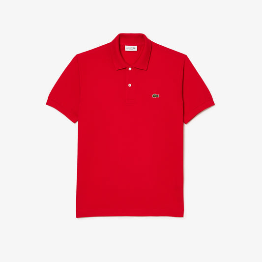 Lacoste Polo Manica Corta in Cotone L 12.12 Uomo Rosso