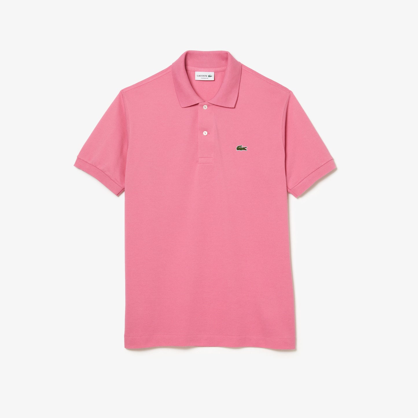 Lacoste Polo Manica Corta in Cotone L 12.12 Uomo Rosa