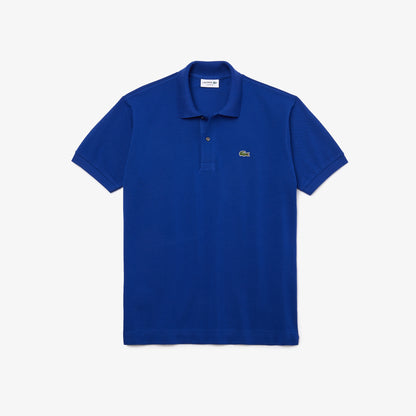 Lacoste Polo Manica Corta in Cotone L 12.12 Uomo Blu