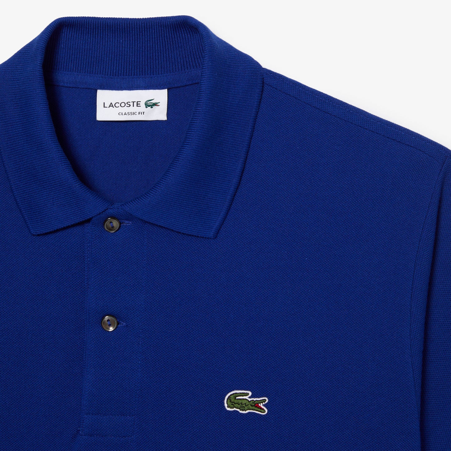 Lacoste Polo Manica Corta in Cotone L 12.12 Uomo Blu