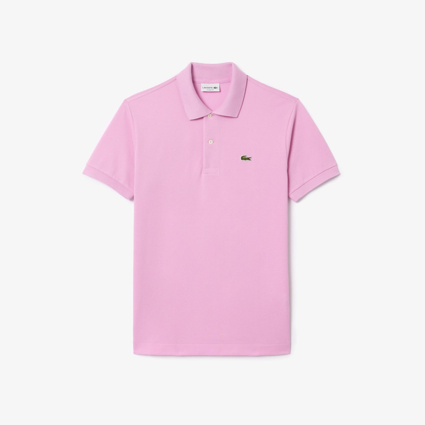 Lacoste Polo Manica Corta in Cotone L 12.12 Uomo Rosa