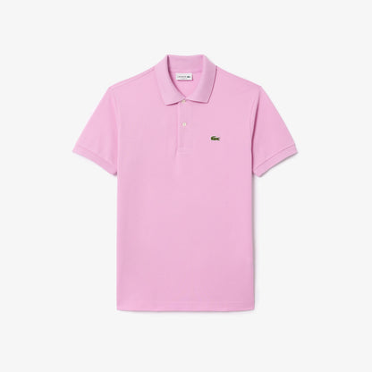 Lacoste Polo Manica Corta in Cotone L 12.12 Uomo Rosa