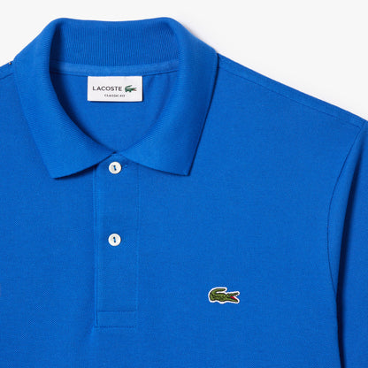 Lacoste Polo Manica Corta in Cotone L 12.12 Uomo Blu