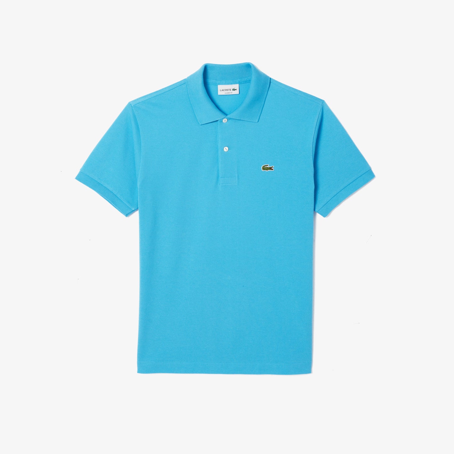 Lacoste Polo Manica Corta in Cotone L 12.12 Uomo Azzurro