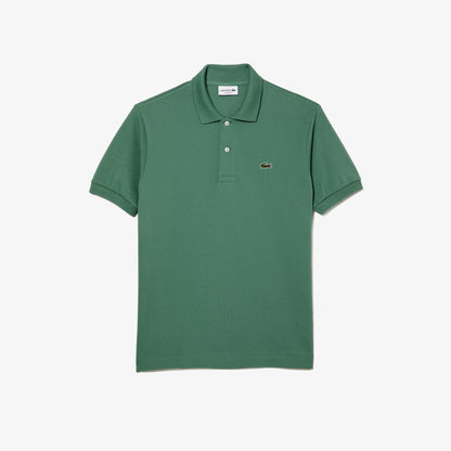 Lacoste Polo Manica Corta in Cotone L 12.12 Uomo Verde Cachi