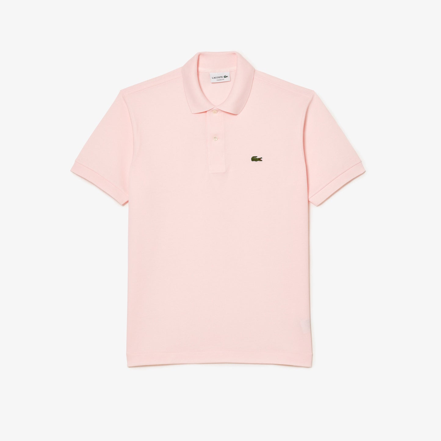 Lacoste Polo Manica Corta in Cotone L 12.12 Uomo Rosa Chiaro