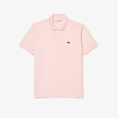 Lacoste Polo Manica Corta in Cotone L 12.12 Uomo Rosa Chiaro