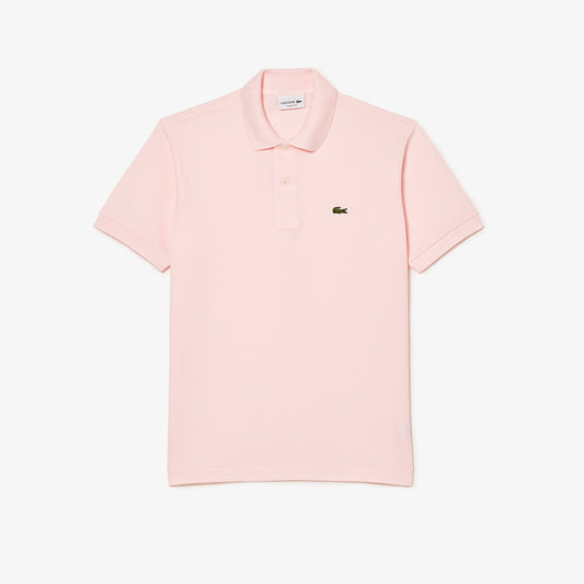 Lacoste Polo Manica Corta in Cotone L 12.12 Uomo Rosa Chiaro