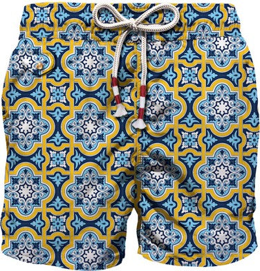 MC2 Saint Barth Costume a Pantaloncino Uomo Lighting 70 Maiolica