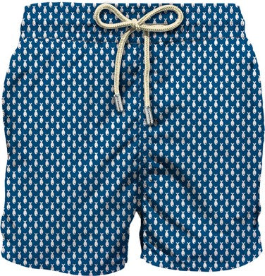 MC2 Saint Barth Costume a Pantaloncino Uomo Lighting Hopea Blu