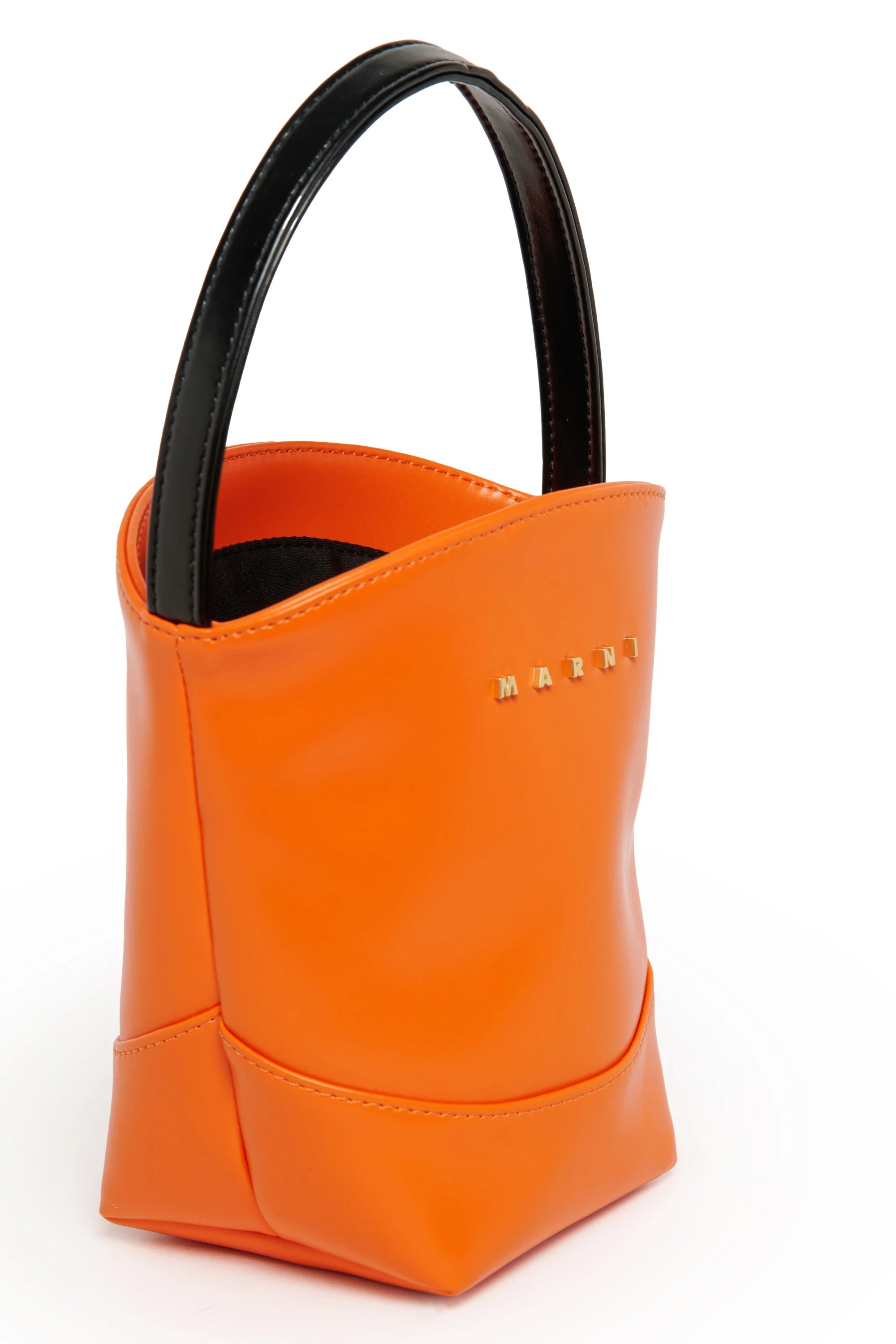 Marni Borsa Flower Basket a Mano Arancione