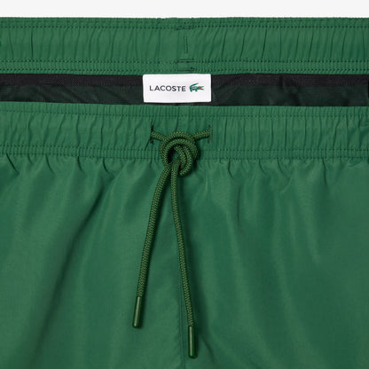 Lacoste Costume da Bagno in Poliestere Uomo Verde