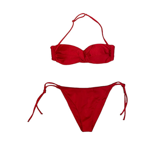 MC2 Saint Barth Bikini a Fascia Tiarè Donna Rosso Bordeaux