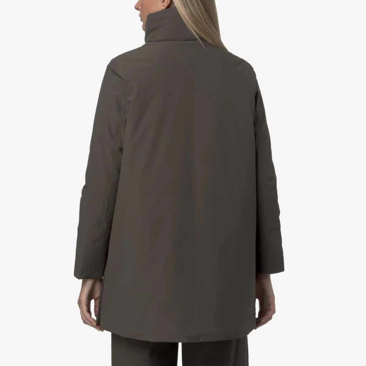 K-Way Giacca di Media Lunghezza Marla ST Warm Donna Black Olive