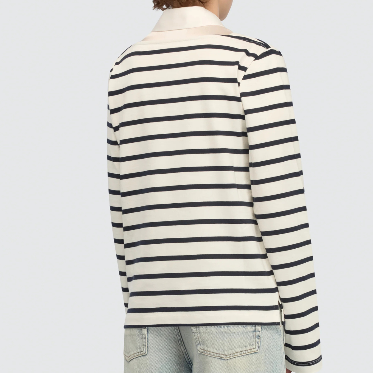 Semicouture Maglia in Cotone a Righe Carmelita Donna Lana e Baltico