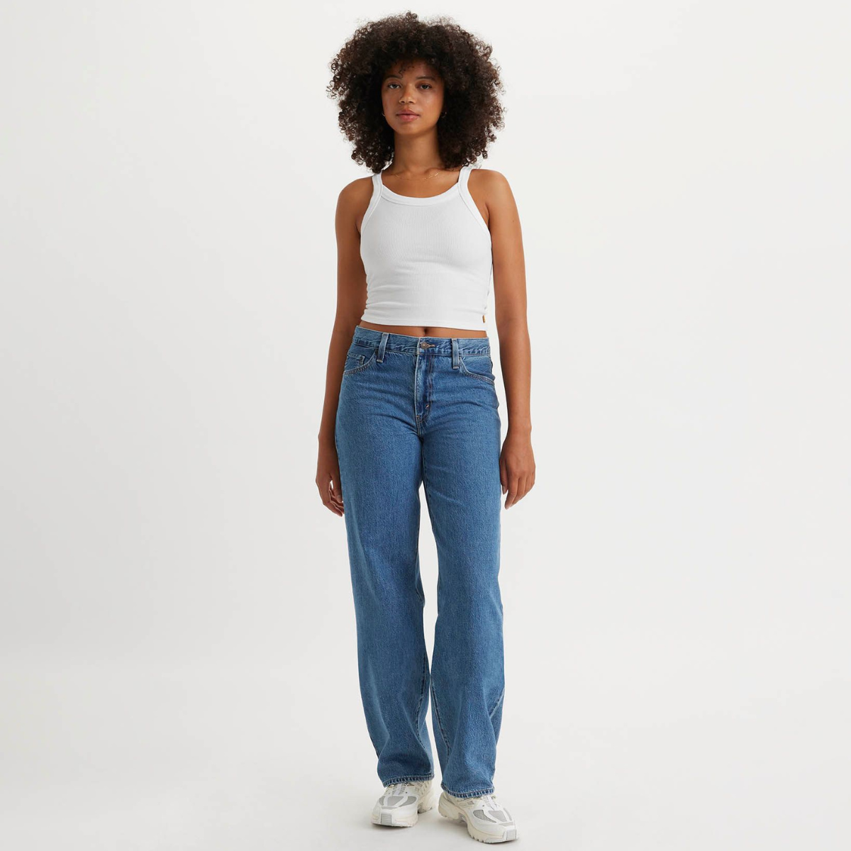 Levi's Jeans Baggy Dad Oversize Donna Blu