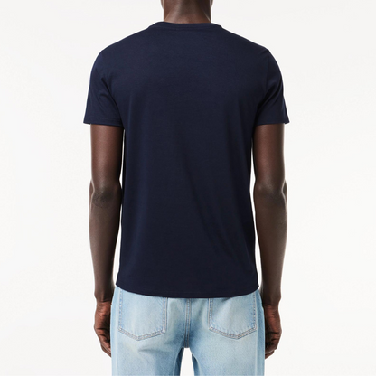 Lacoste T-Shirt in Jersey di Cotone Uomo Blu