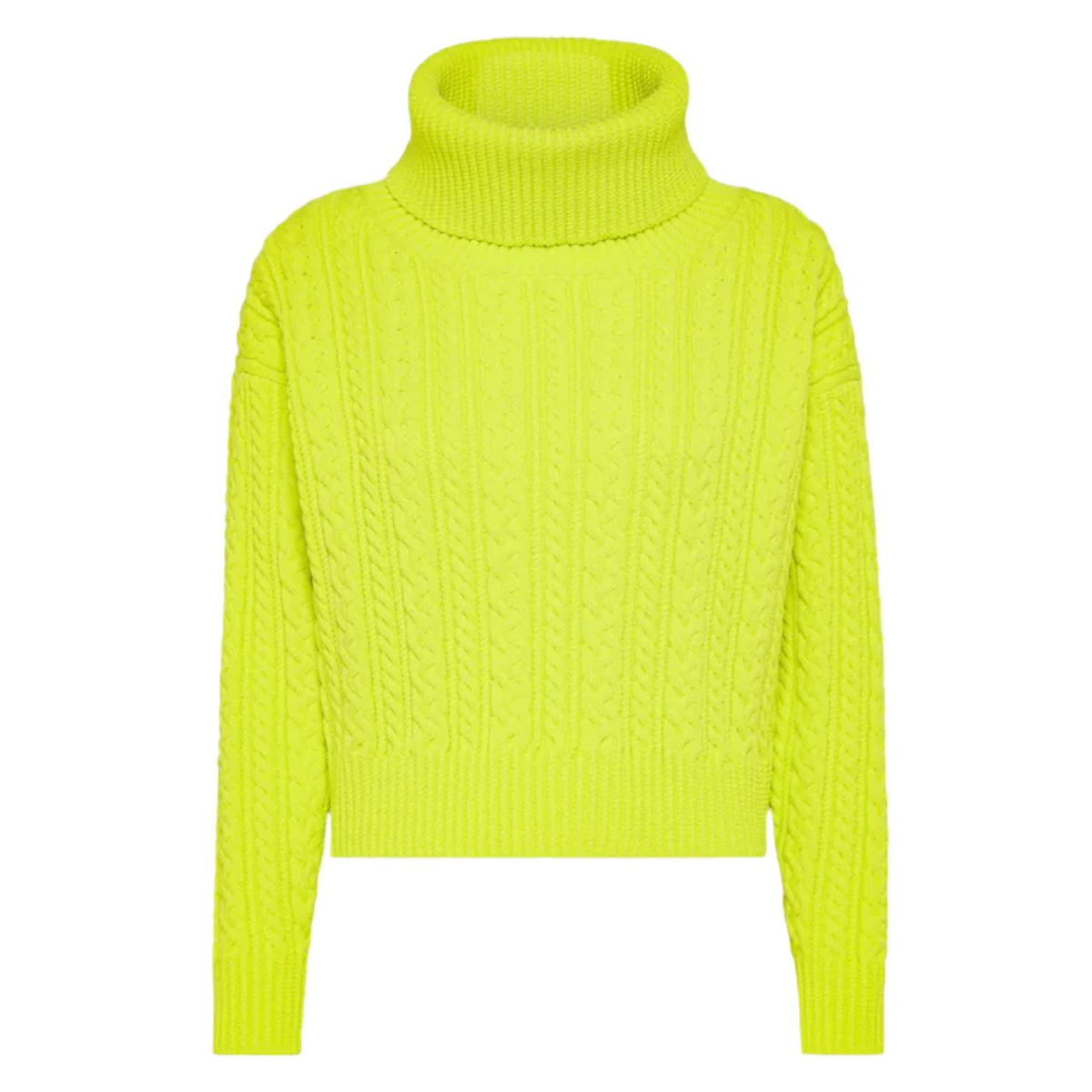 RRD Maglia a Collo Alto Donna Amos Fish Turtleneck Wom Knit Giallo Fluo