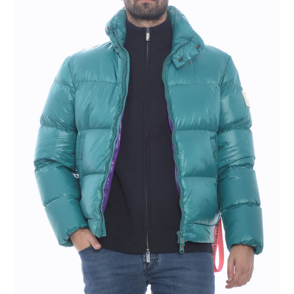 Afterlabel Piumino Bomber Uomo Denver Verde Petrolio