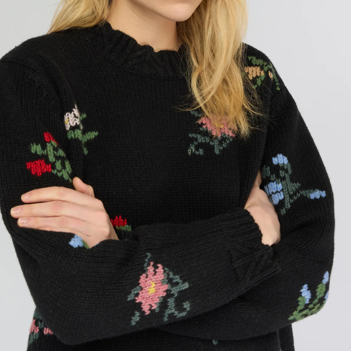 Semicouture Maglia in Misto Lana Carmencita Donna Nero