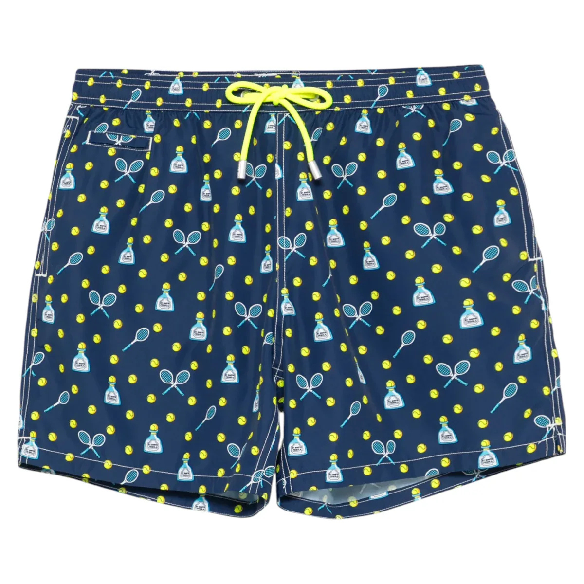 MC2 Saint Barth Costume Mare in Tessuto Leggero con Stampa Tequila Match Uomo Blu