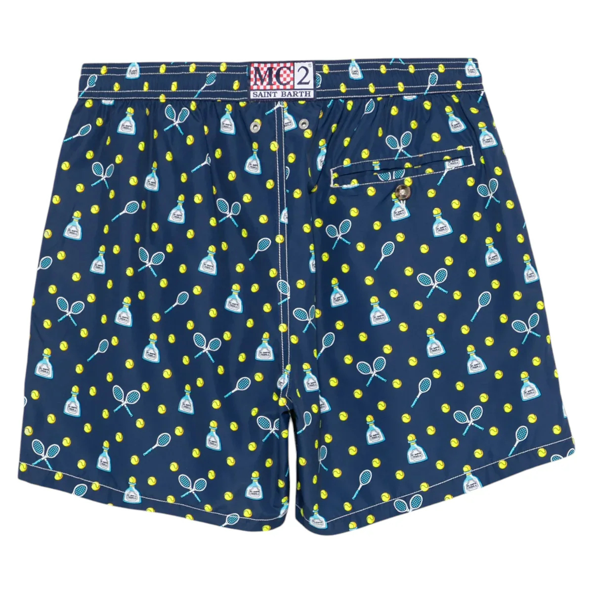MC2 Saint Barth Costume Mare in Tessuto Leggero con Stampa Tequila Match Uomo Blu
