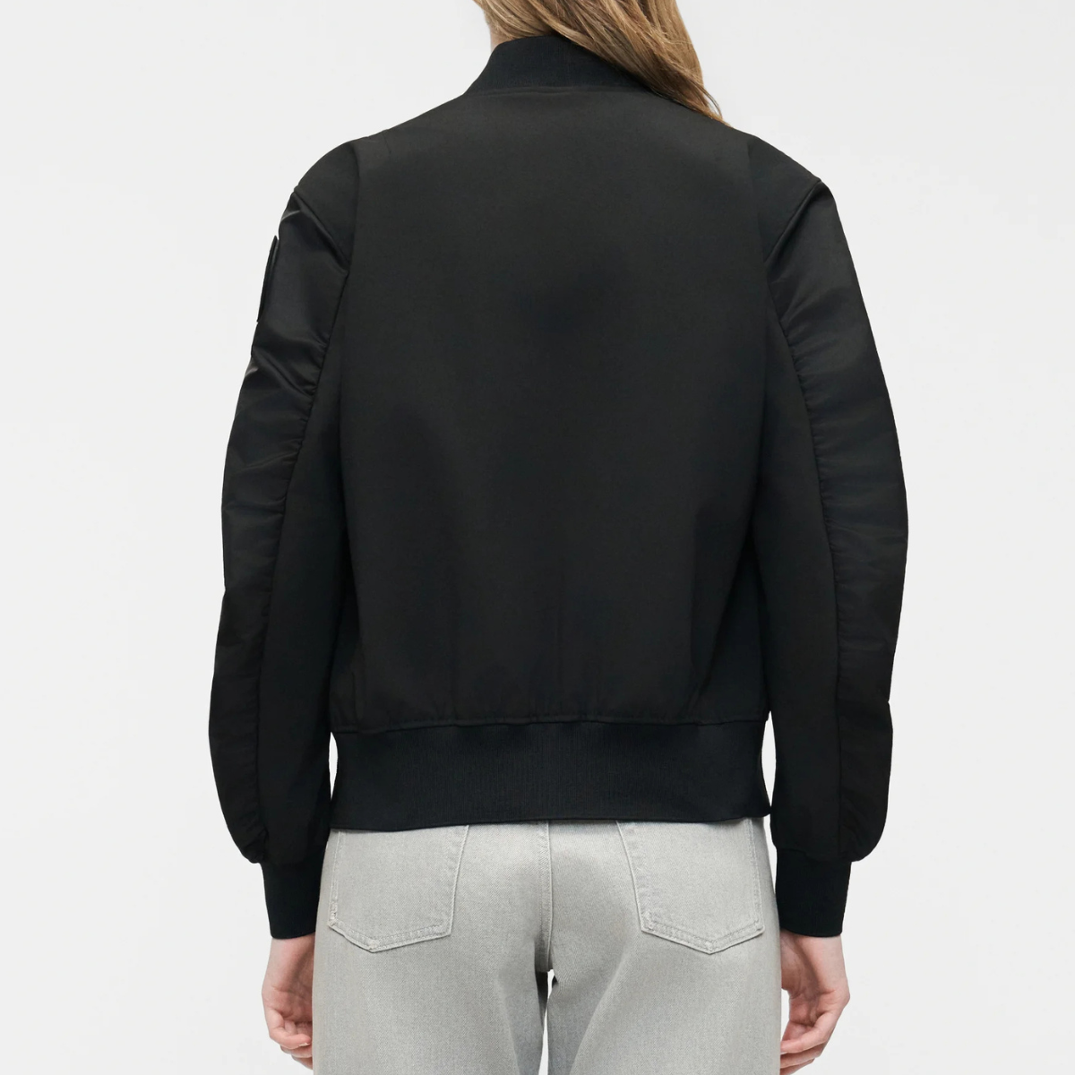 Blauer Bomber in Nylon e Neoprene Laurie Donna Nero