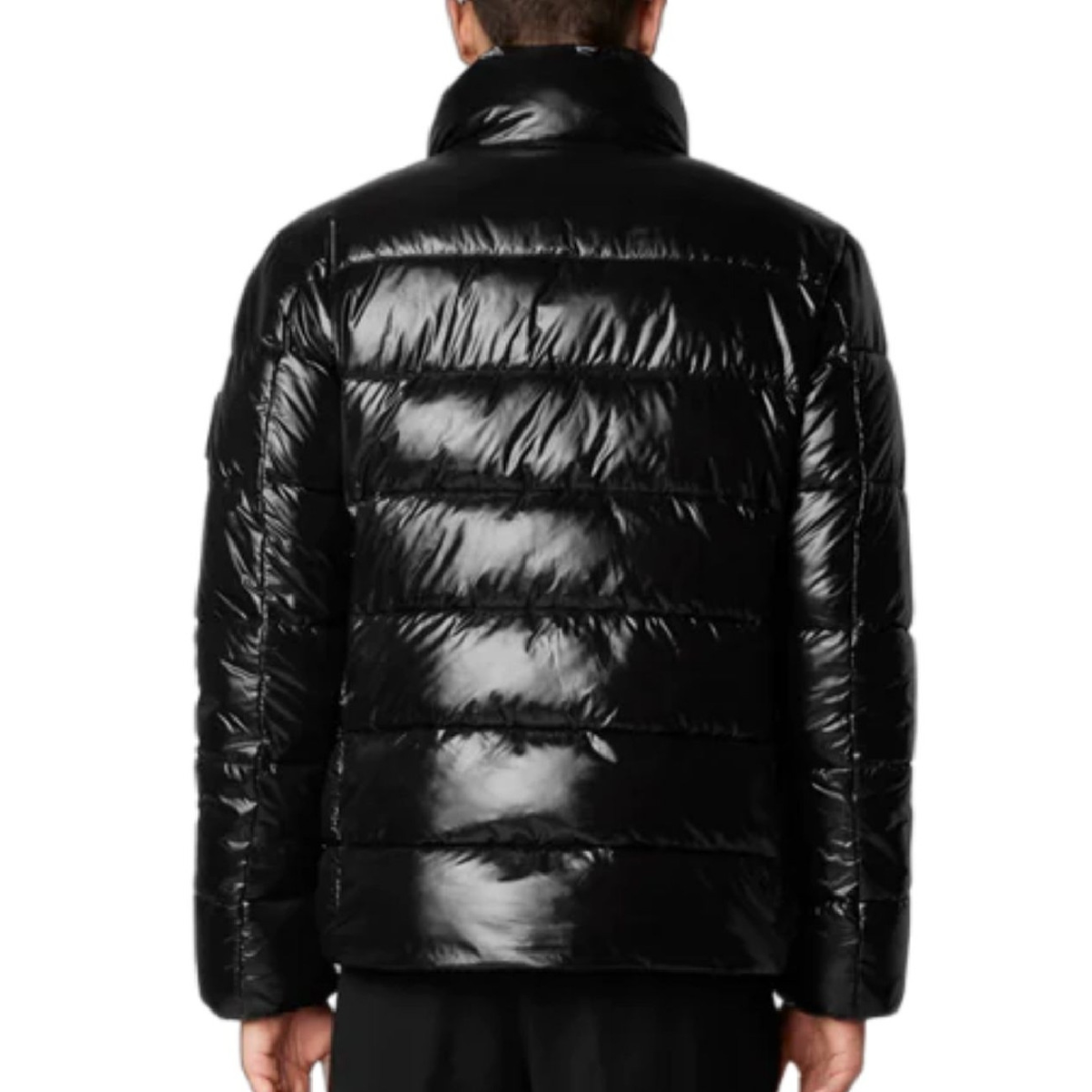 Save the Duck Giubbotto in Nylon Lucido Mitch Uomo Nero