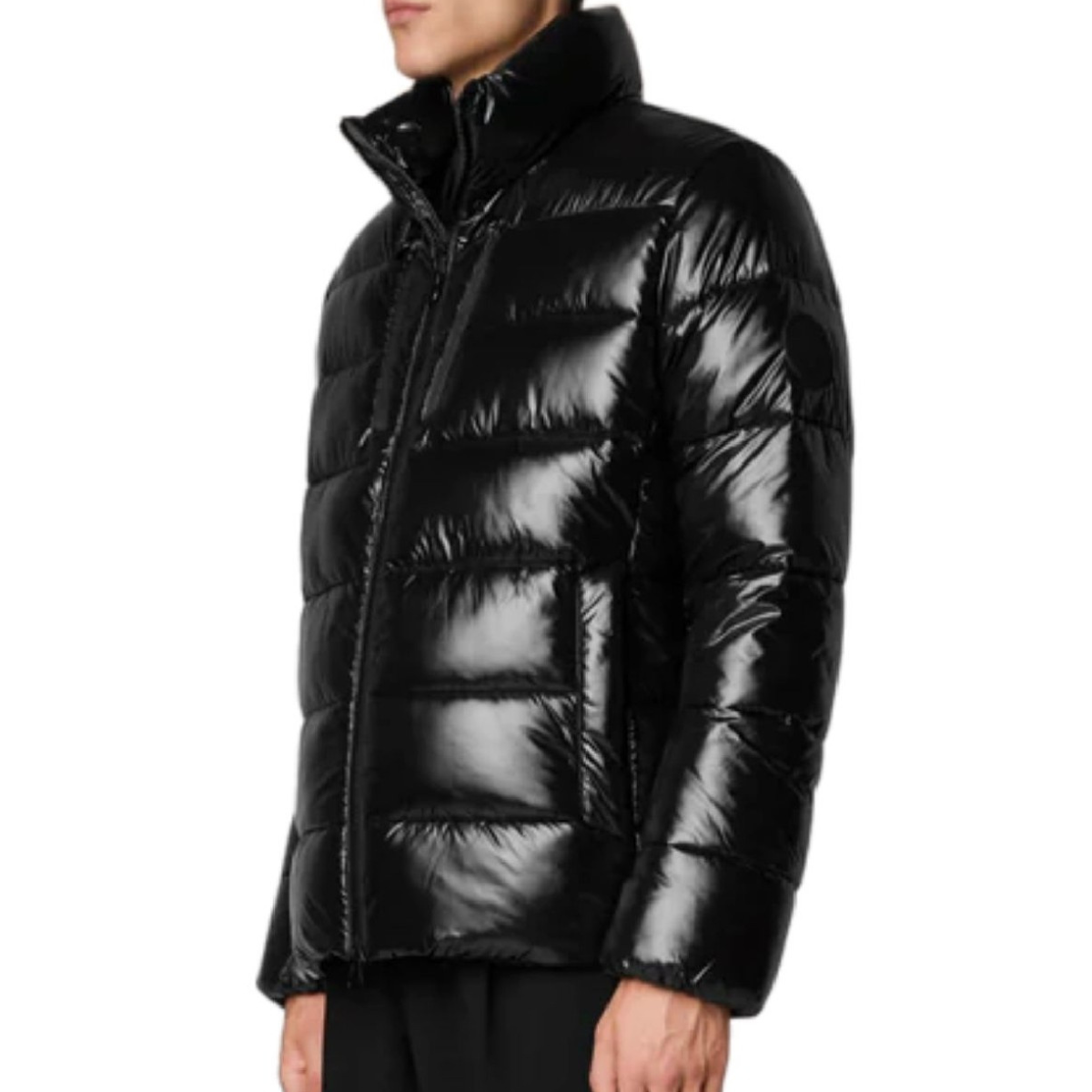 Save the Duck Giubbotto in Nylon Lucido Mitch Uomo Nero