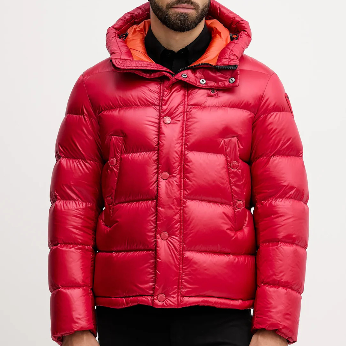 Blauer Piumino Trapuntata in Piuma Clipper Uomo Rosso Sangue
