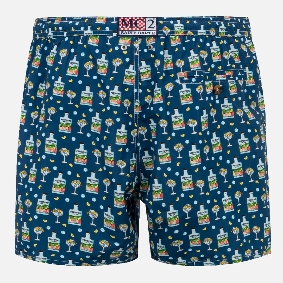 MC2 Saint Barth Costume a Pantaloncino Uomo Lighting Portofino Blu