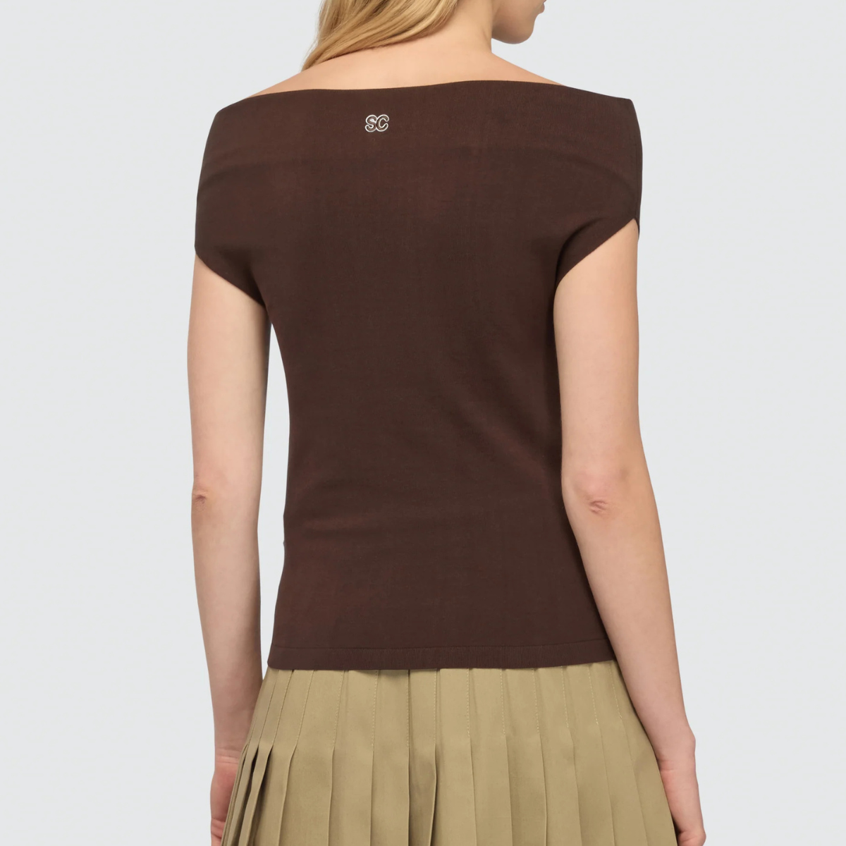 Semicouture Maglia in Cotone Leggero Angels Donna Dark Caco
