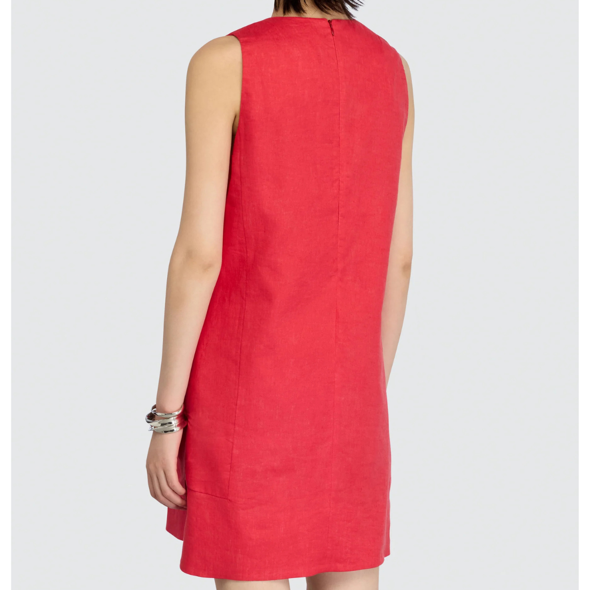 Semicouture Abito in Lino Donna Sheena Fuoco
