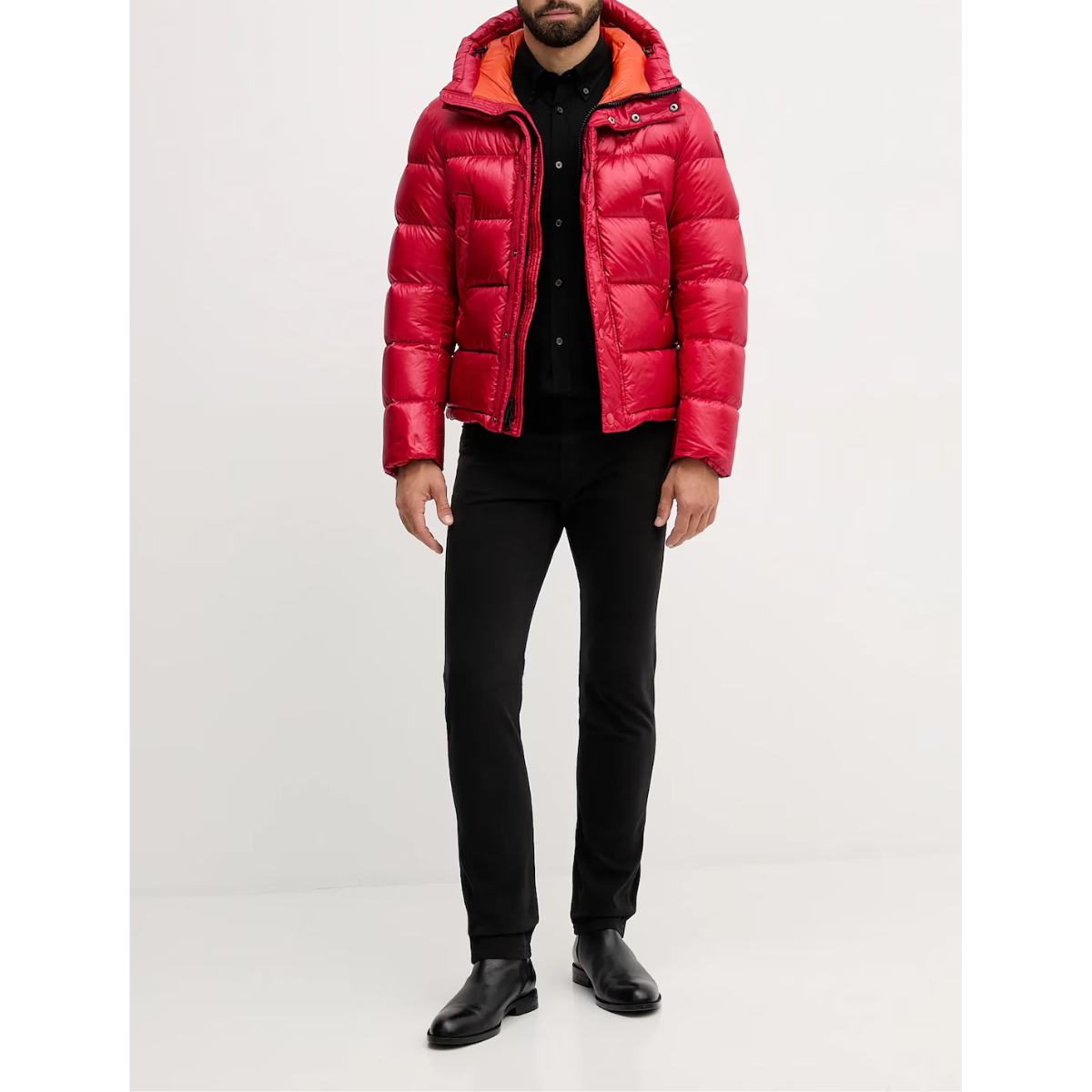 Blauer Piumino Trapuntata in Piuma Clipper Uomo Rosso Sangue