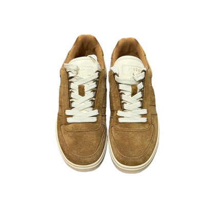 Polo Ralph Lauren Sneakers in Pelle Scamosciata Uomo Beige