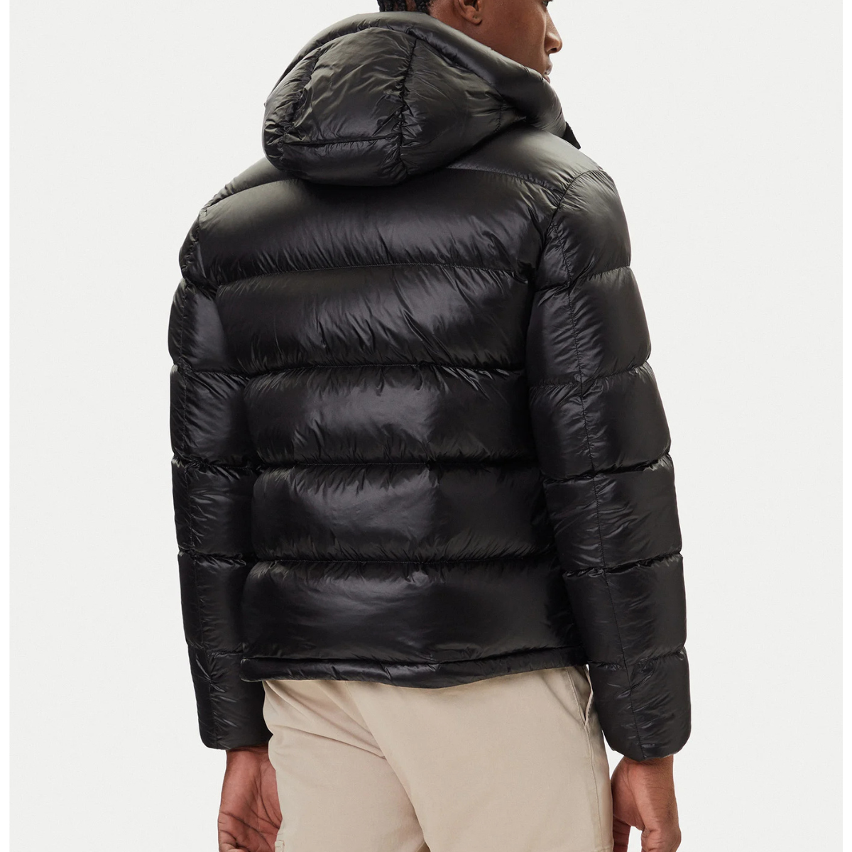 Blauer Piumino Trapuntata in Piuma Clipper Uomo Nero