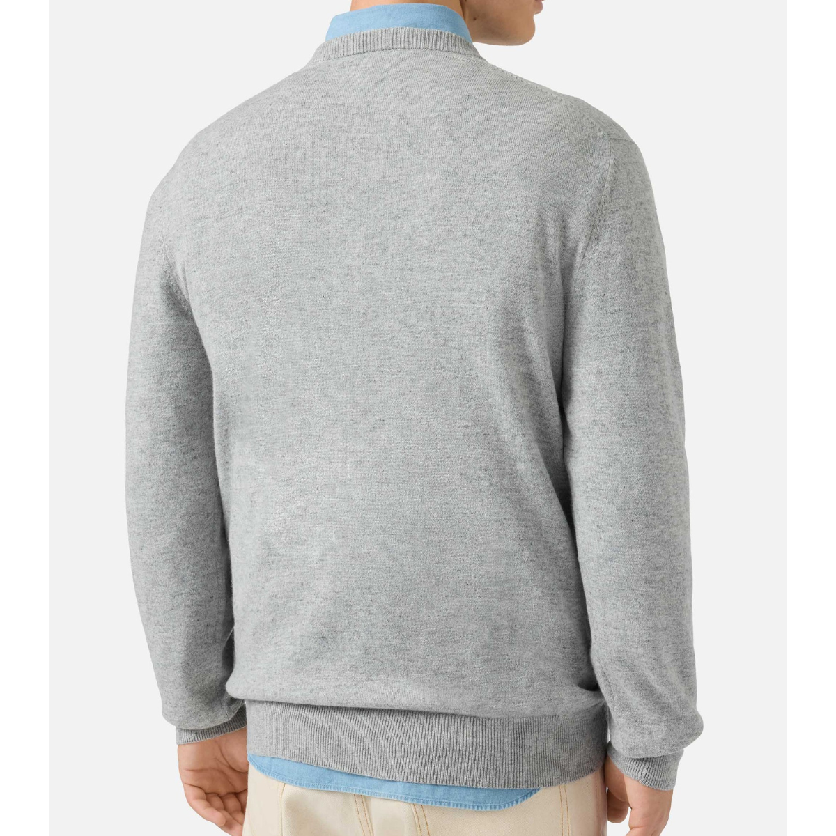 Mc2 Saint Barth Maglione in Misto Lana Heron Light Embry Uomo Grigio