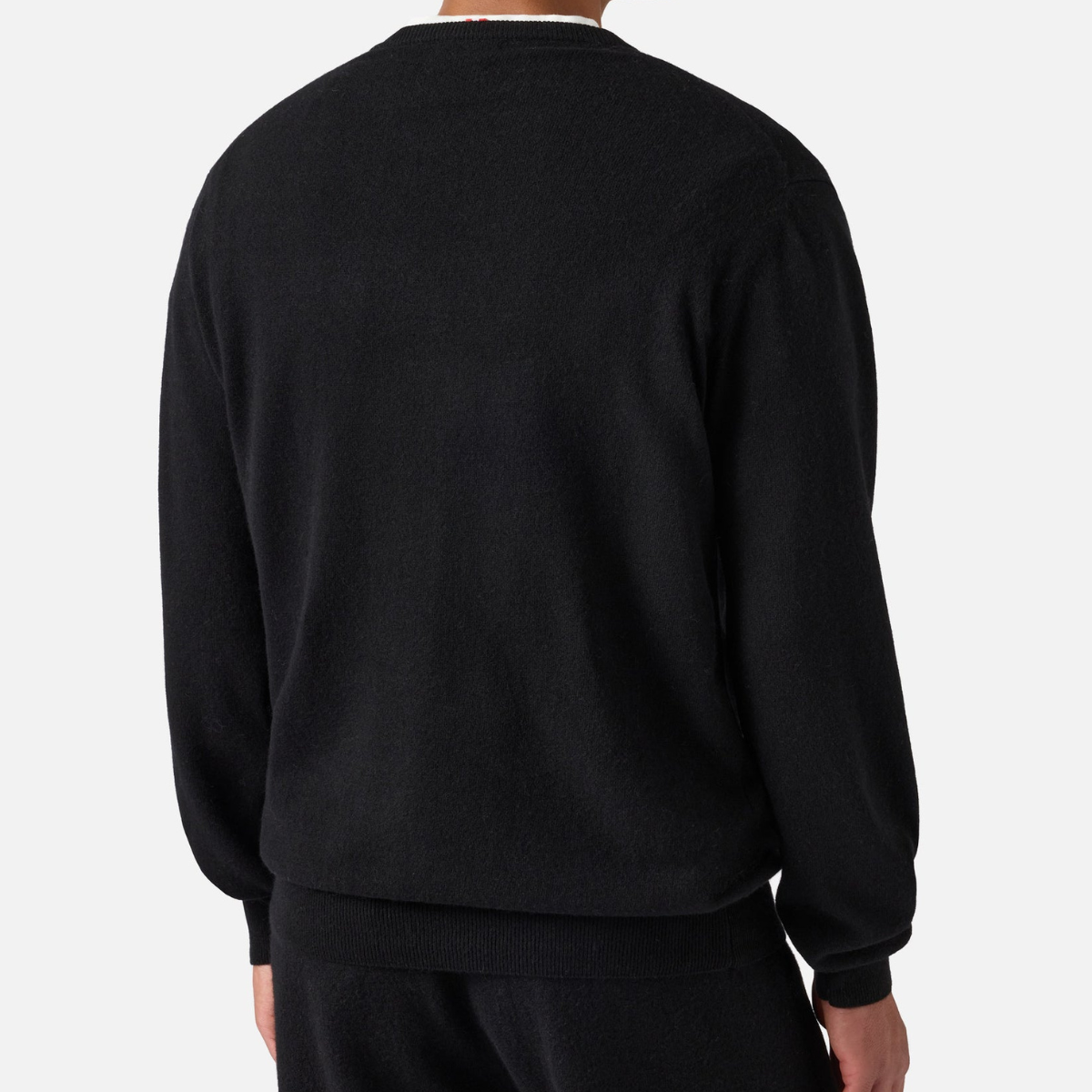 Mc2 Saint Barth Maglione in Lana Heron con Jaquard Yuppies Uomo Nero