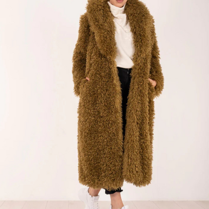 Aniye By Eco Pelliccia Lunga Donna Fauxfur Lola Diamond Green